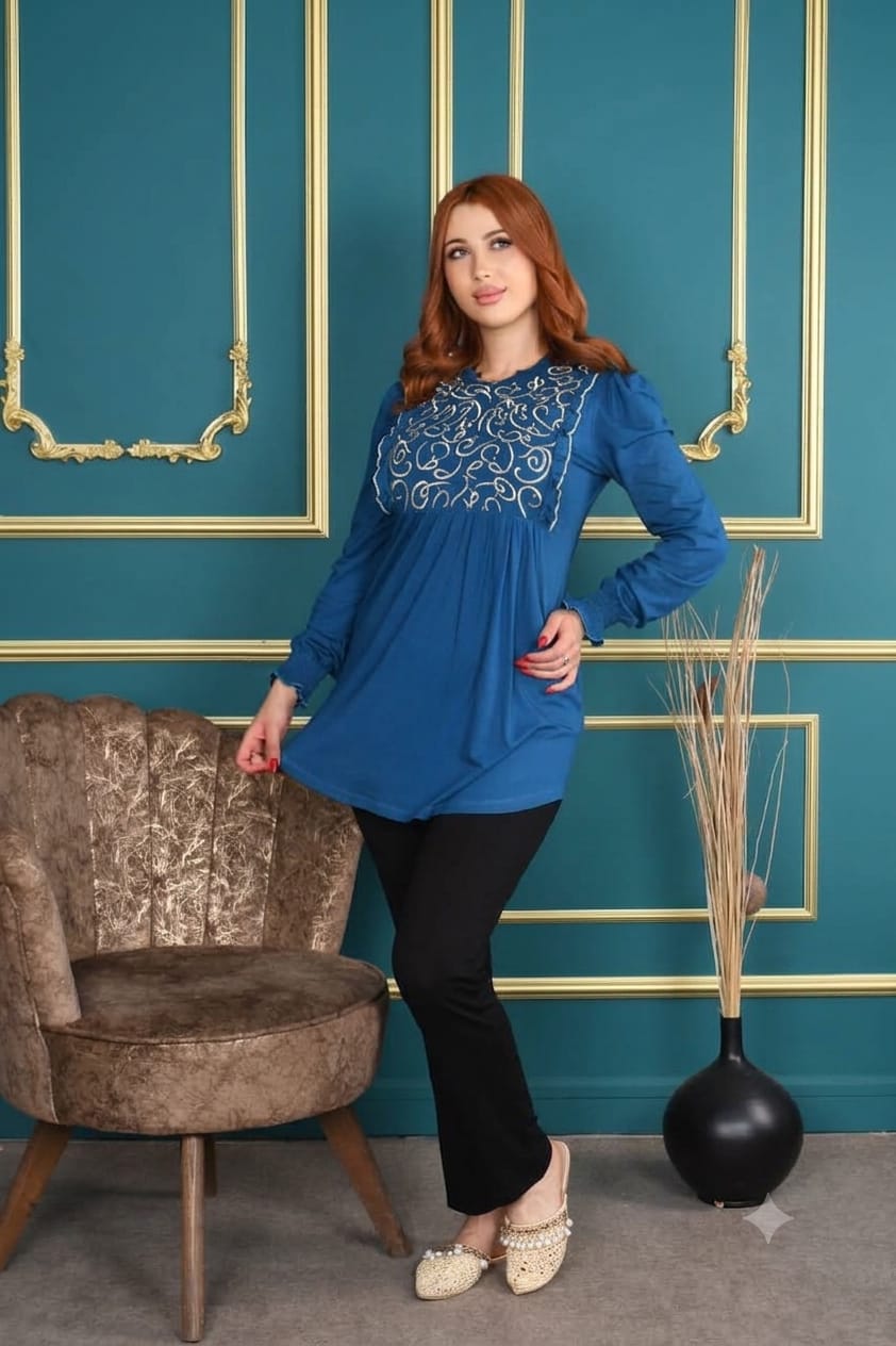 Deux pièces arabi bleu